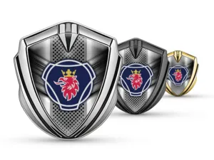 Scania Metal Emblema Insignia Moderno Fisonomía Selecto